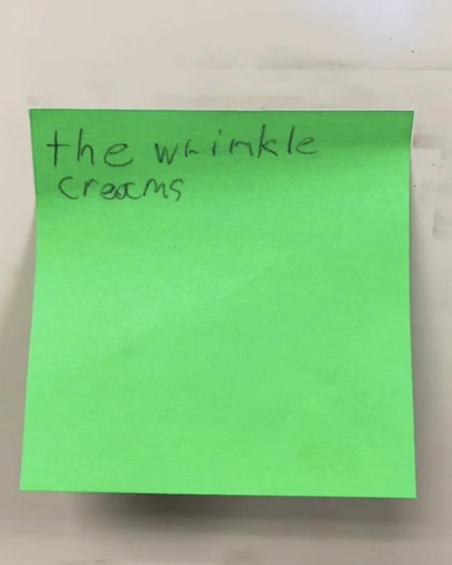 &quot;the wrinkle creams&quot;