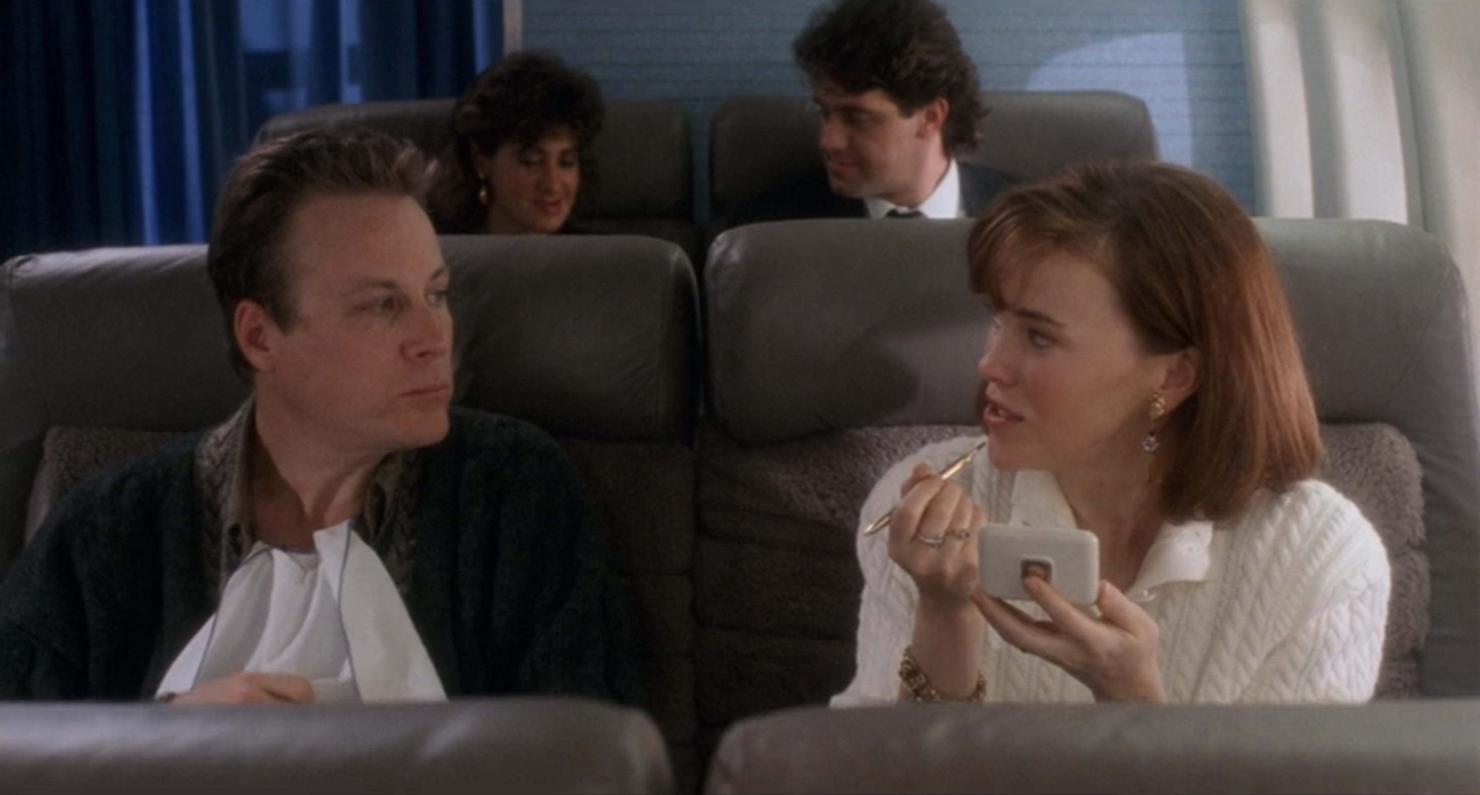 Kate and Peter McCallister on the plane