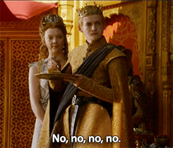 gif of king joffrey saying no, no, no, no