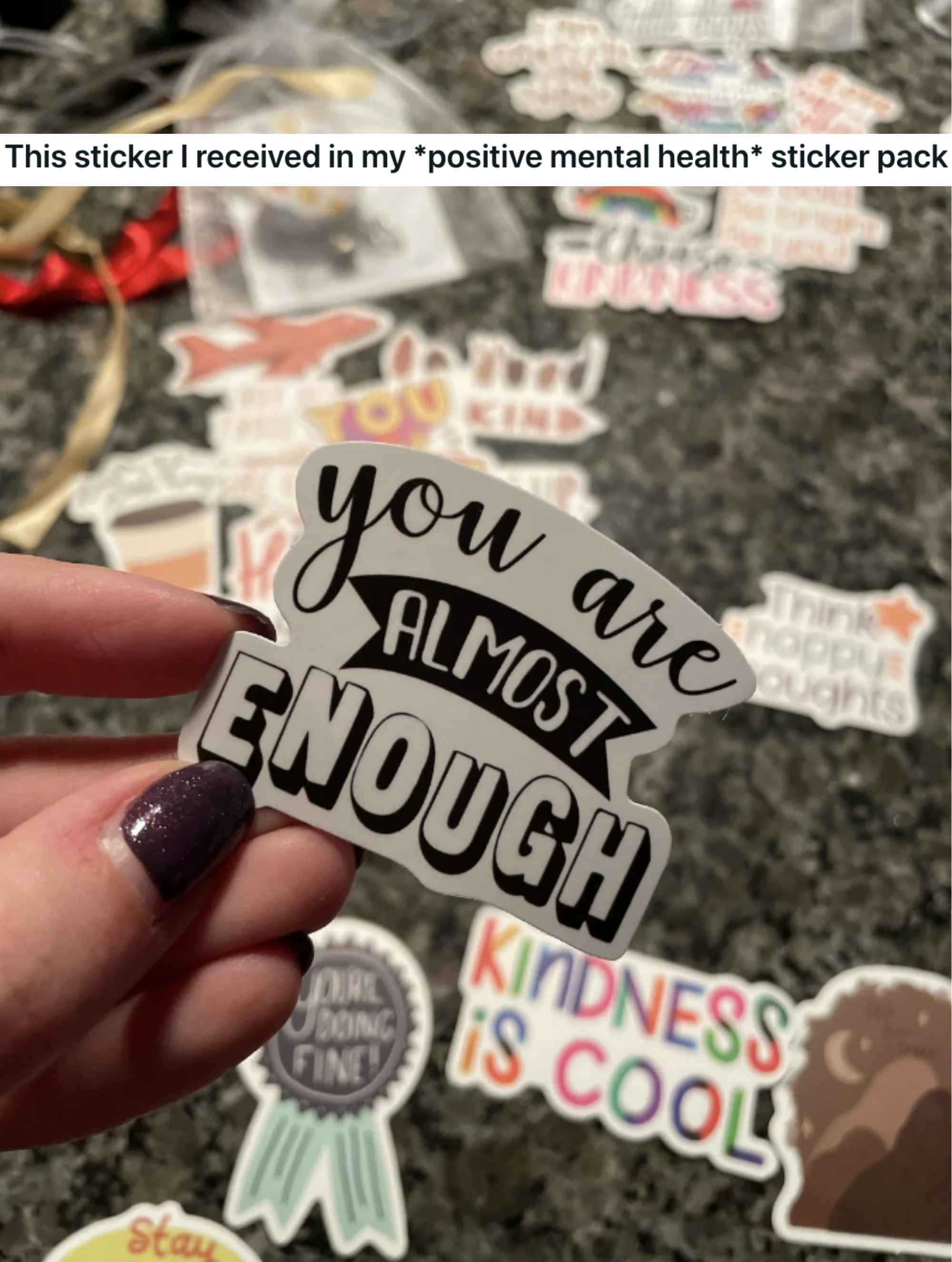 &quot;You are almost enough&quot;