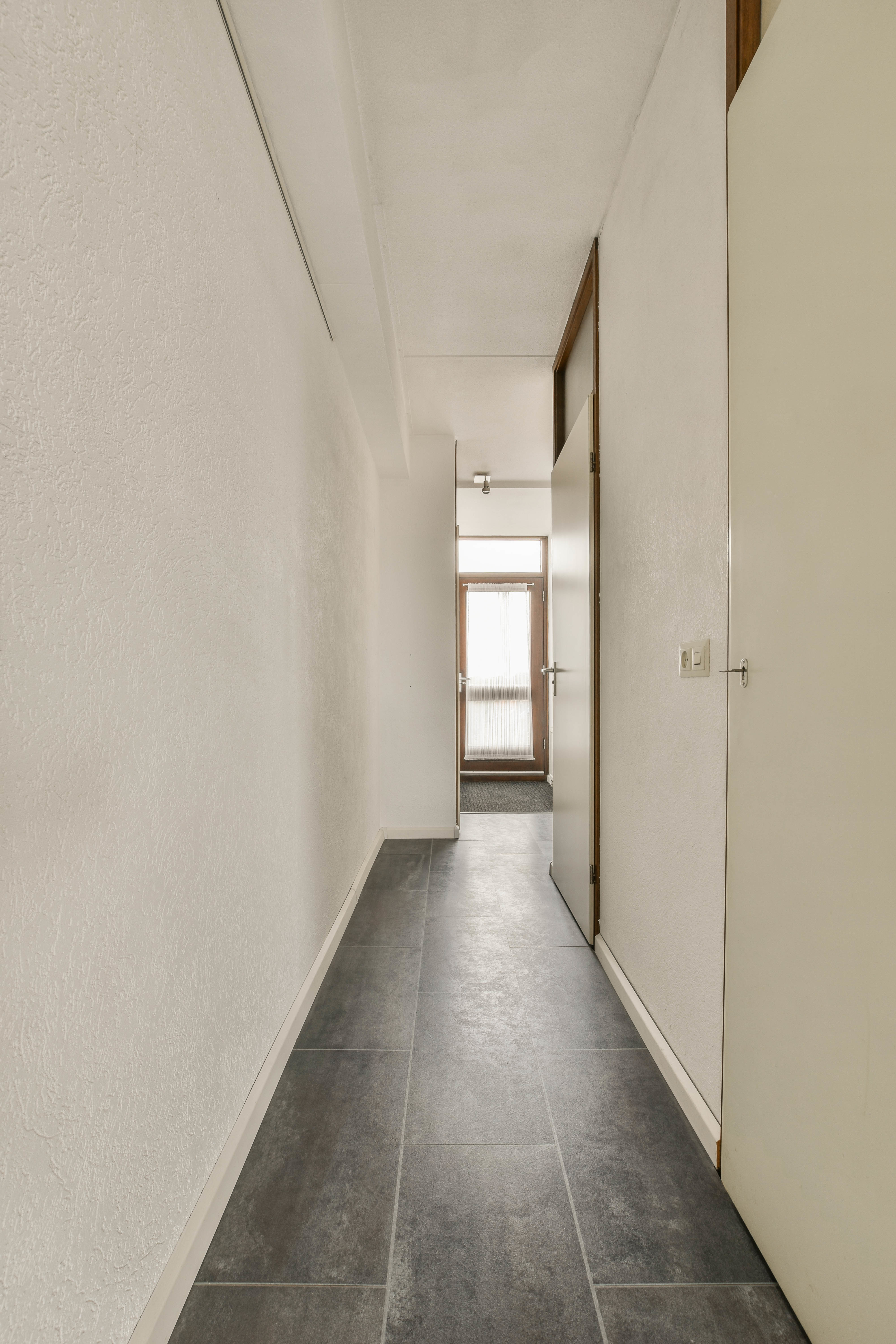 narrow hallway in a home