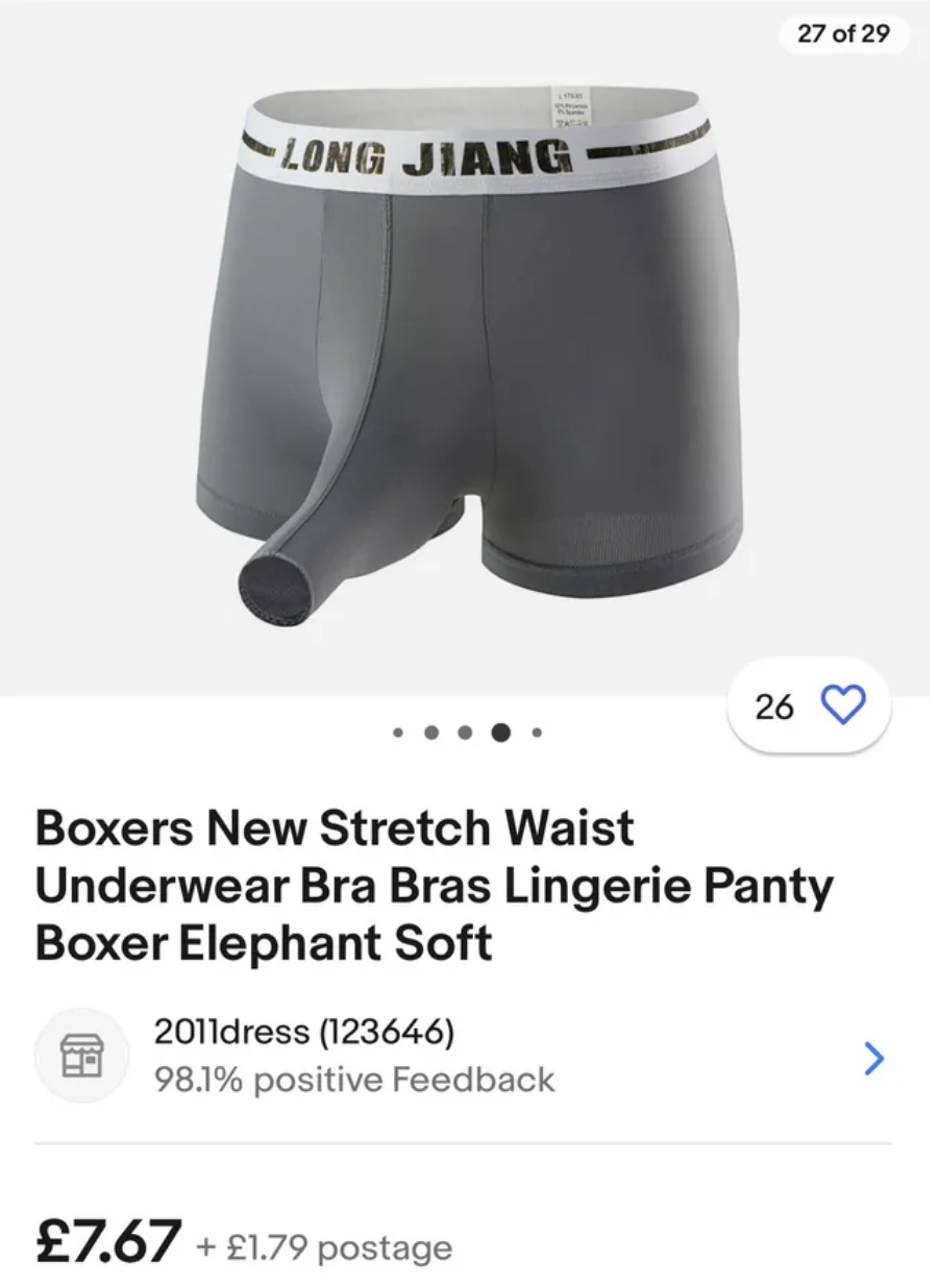 &quot;Boxers New Stretch Waist Underwear Bra Bras Lingerie Panty Boxer Elephant Soft&quot;