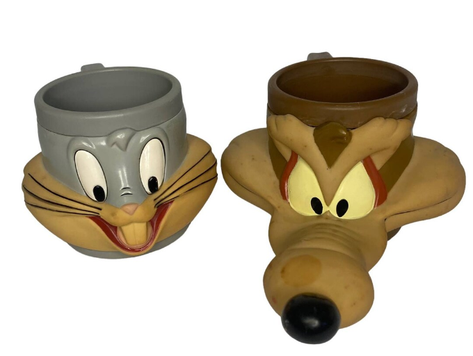 bugs bunny and the coyote mugs