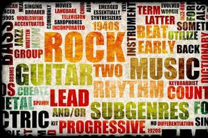 a picture with a lot of words describing music genres