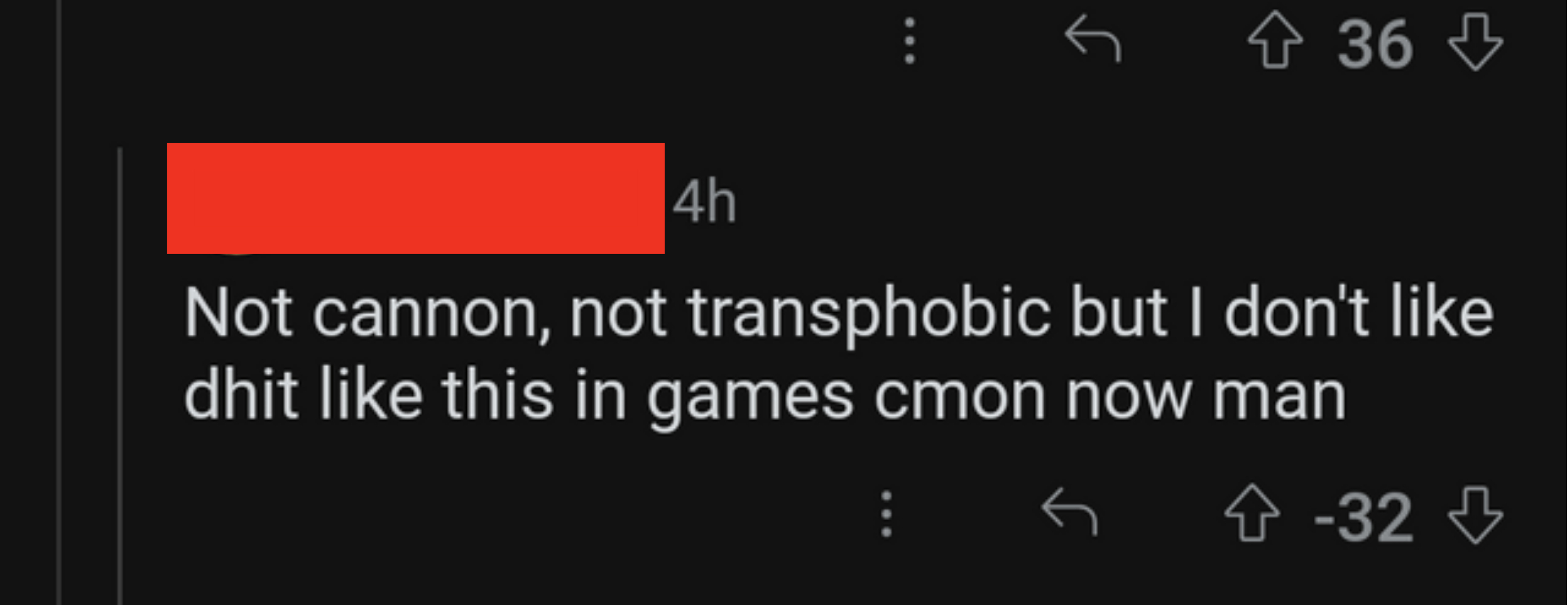 not cannon not transphobic but i don&#x27;t like shit like this in games c&#x27;mon now