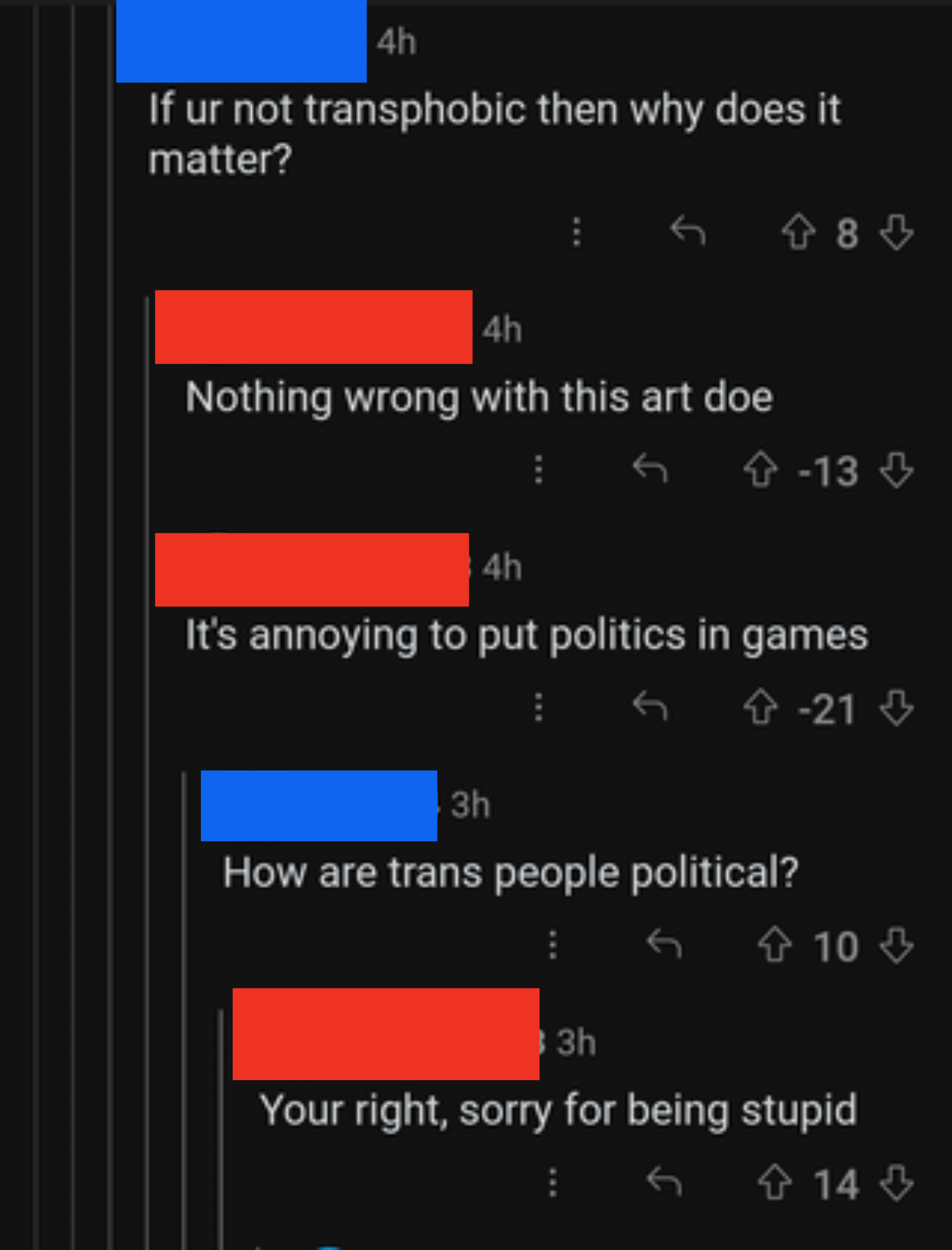 someone asks them how trans people are politcal