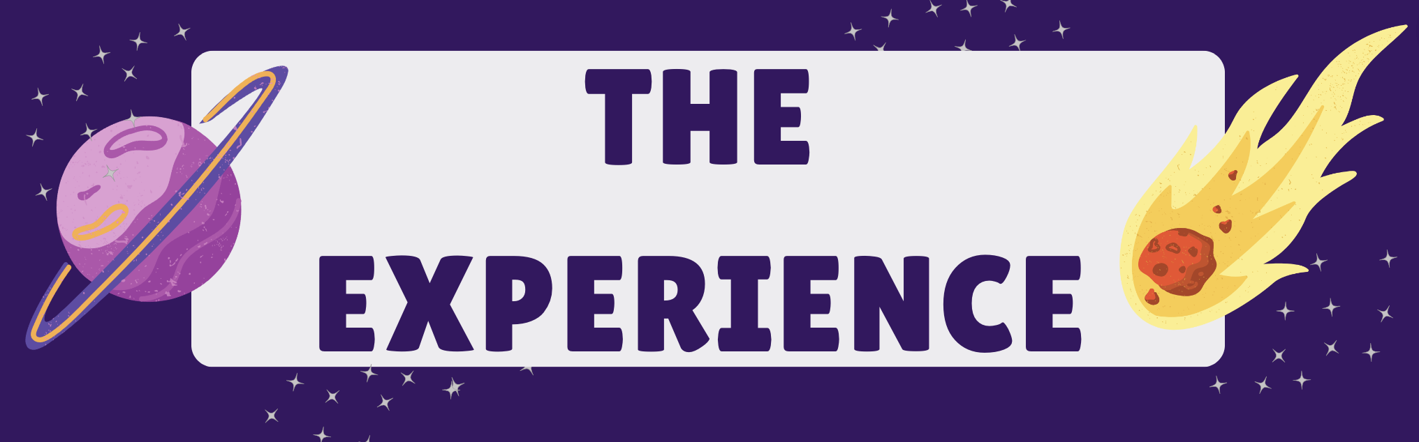 Banner reads, &quot;The Experience&quot;