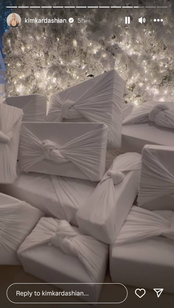 Close-up of the gifts