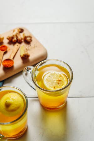 ginger lemon hot drink
