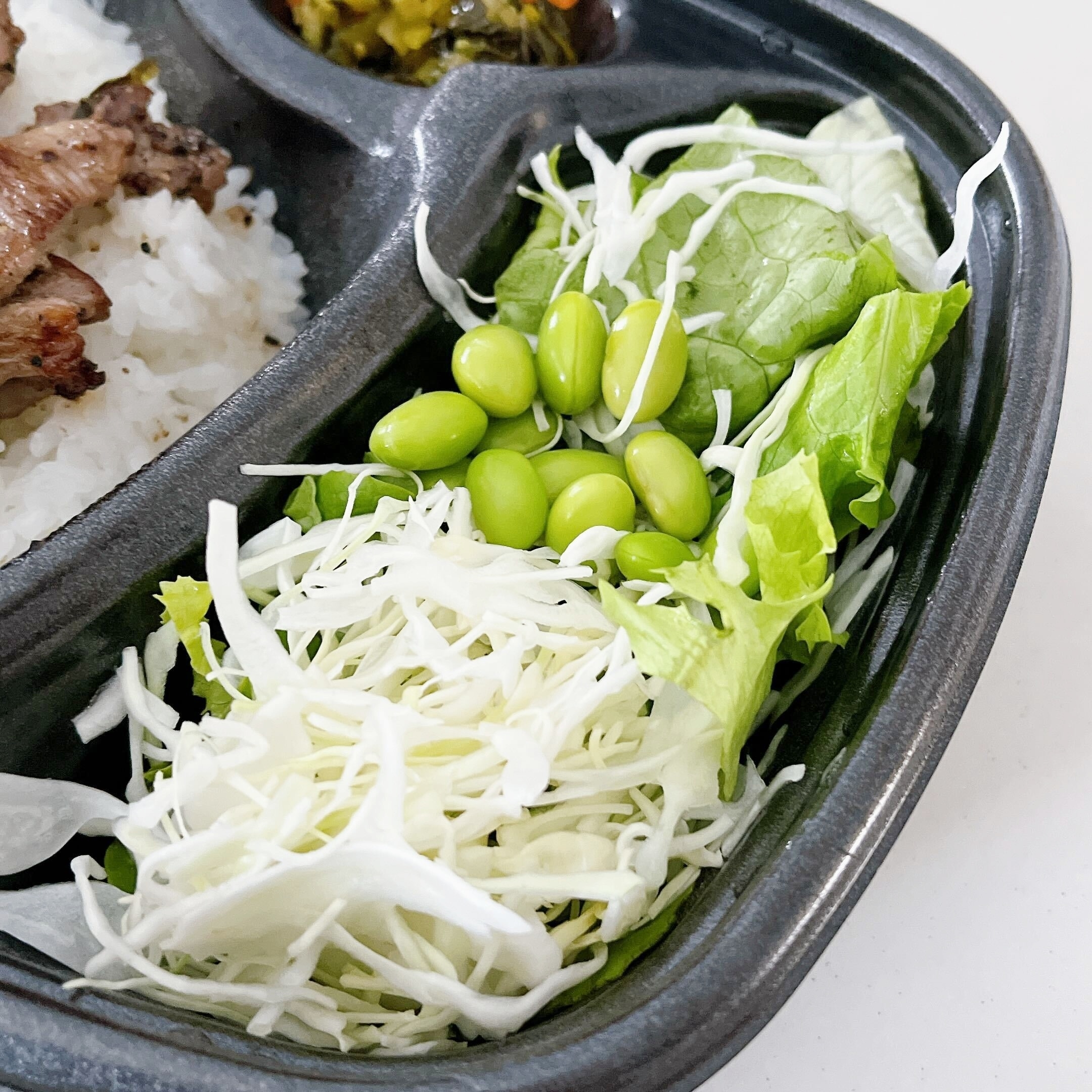 ほっともっとのオススメのお弁当「サラダ＆ハーフ・カットステーキコンボ」