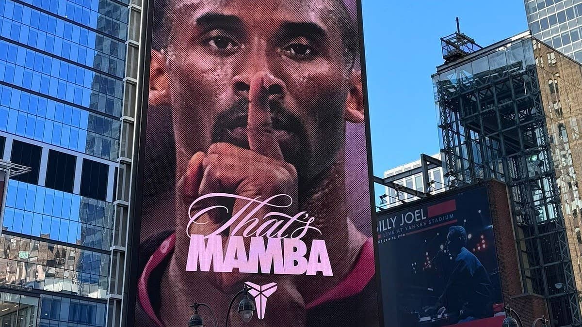 Kobe's legacy celebrated with billboards and new ad.