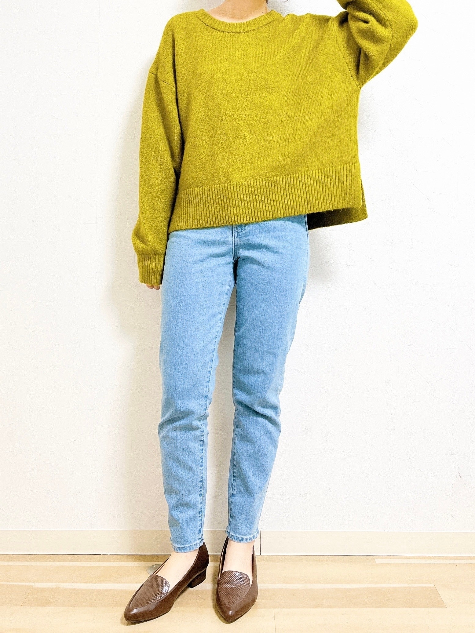 GLOBAL WORK（グローバルワーク）のおすすめボトムス「GOODデニムウツクシルエットスリムパンツ」