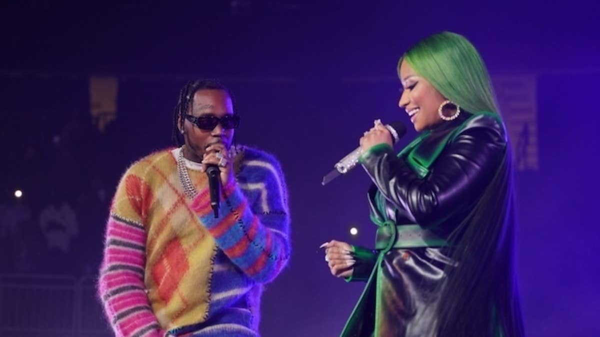 Minaj found no problem with Fivio Foreign joking that he was shouted out on "Everybody."