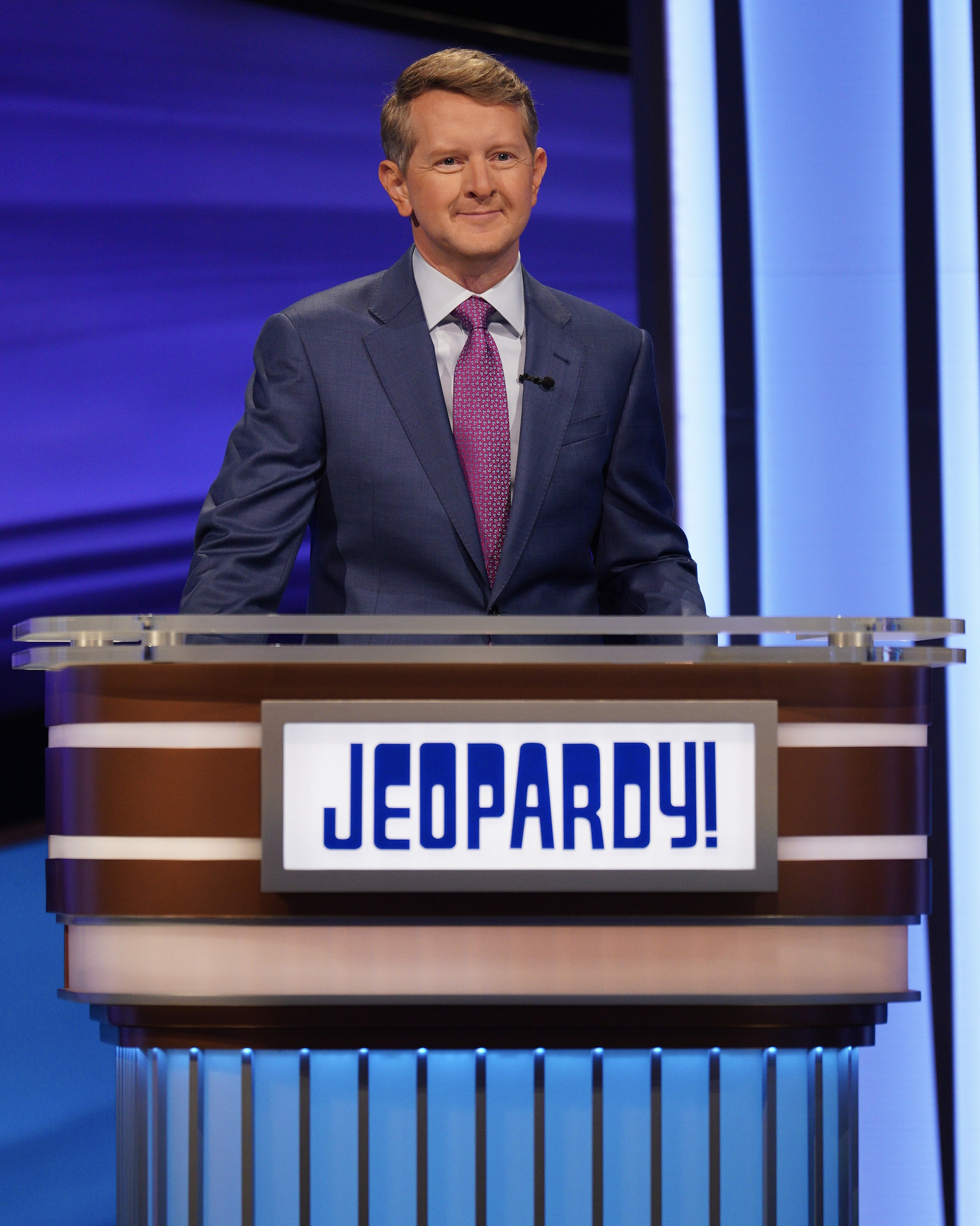 Ken in a suit and tie on Jeopardy