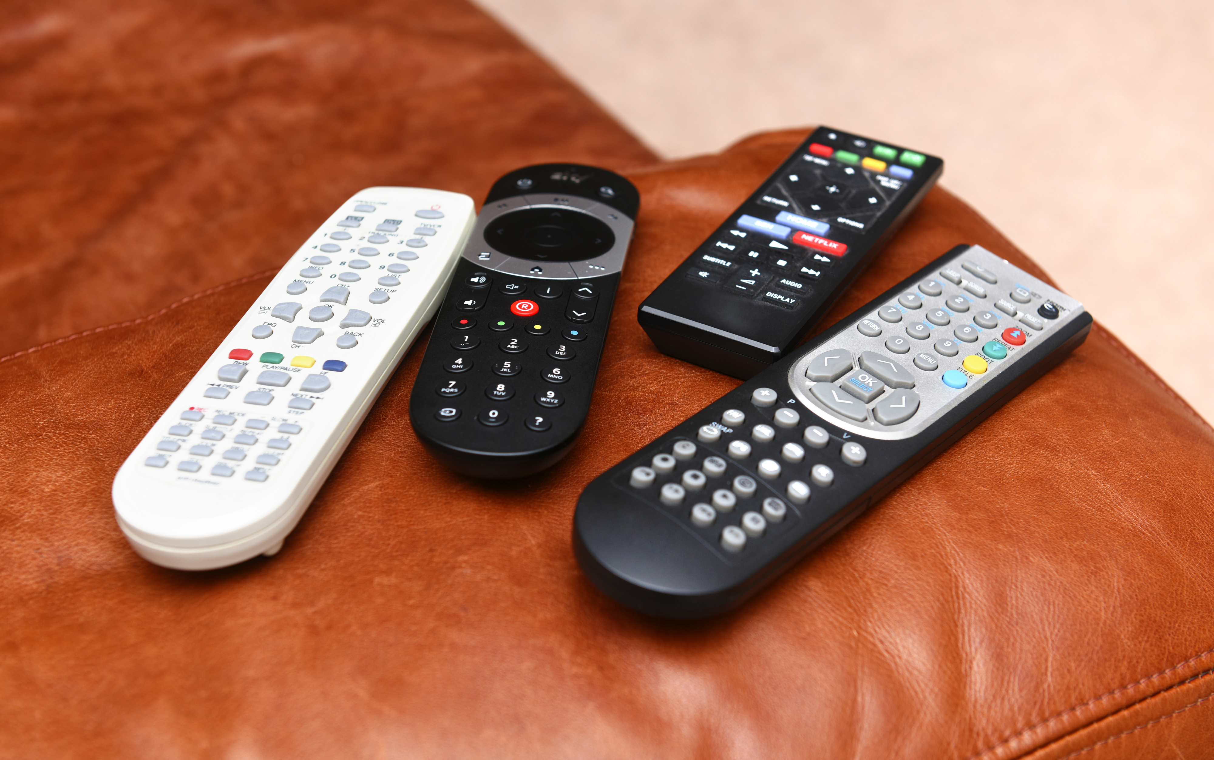 Four remote controls