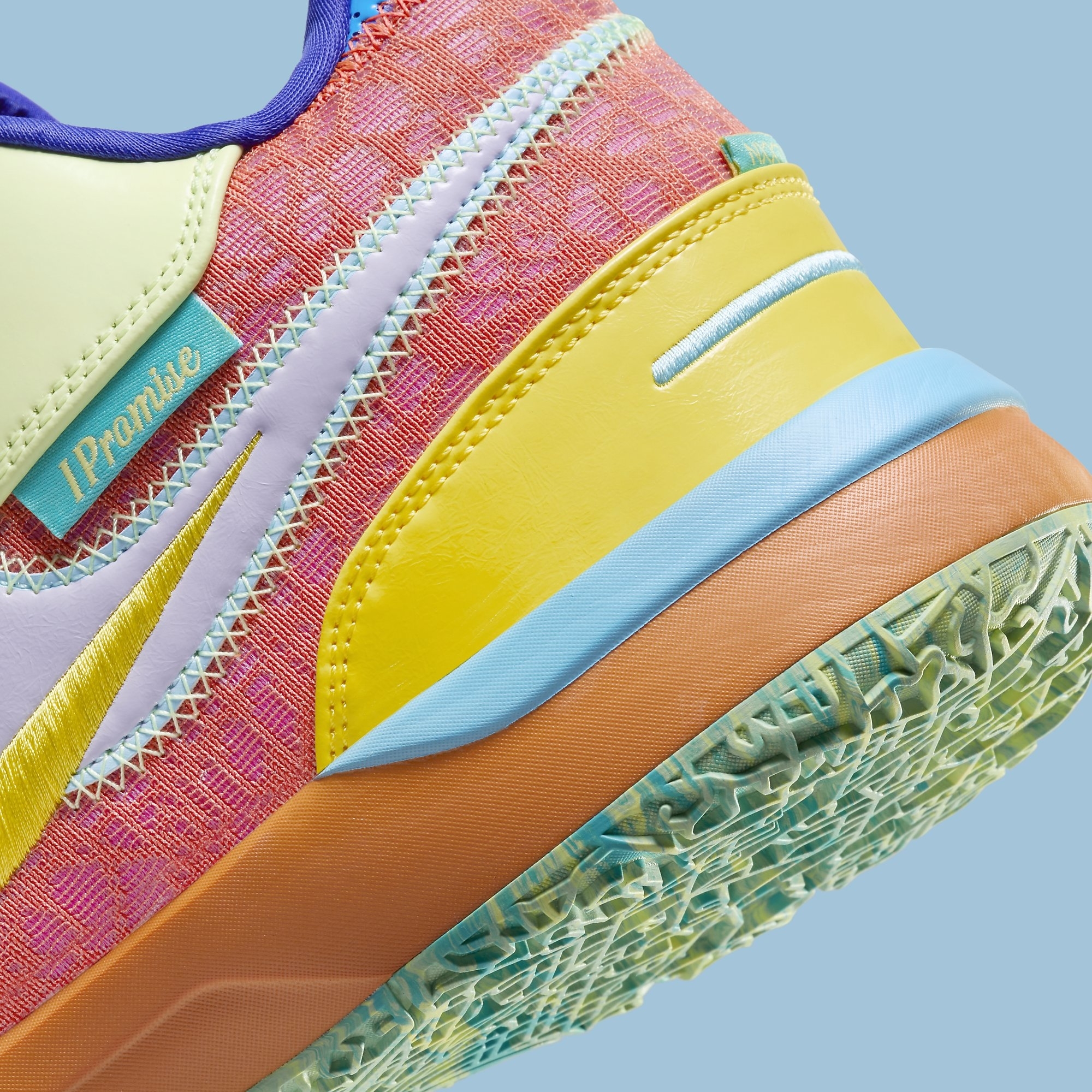 Nike LeBron NXXT Gen AMPD I Promise Release Date FZ7885-500 Heel Detail