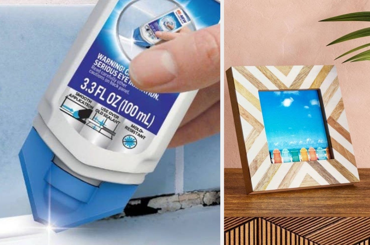 caulk sealant, picture frame