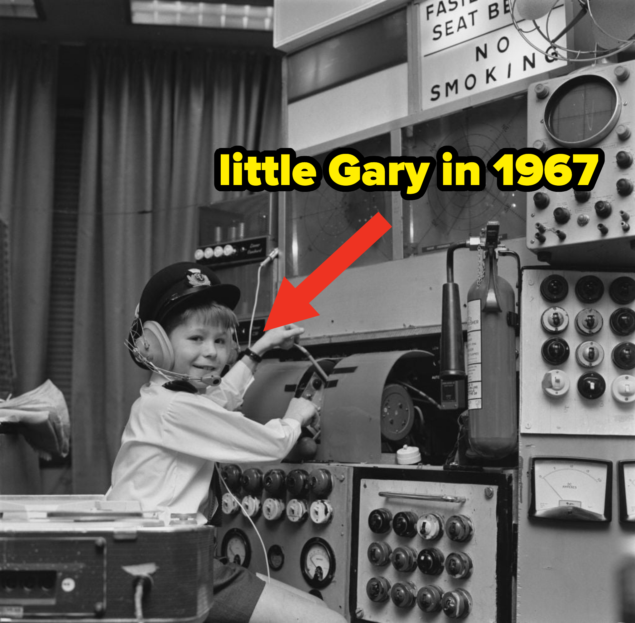 Gary as a child