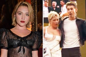 Florence Pugh and Austin Butler at a Dune Part Two event