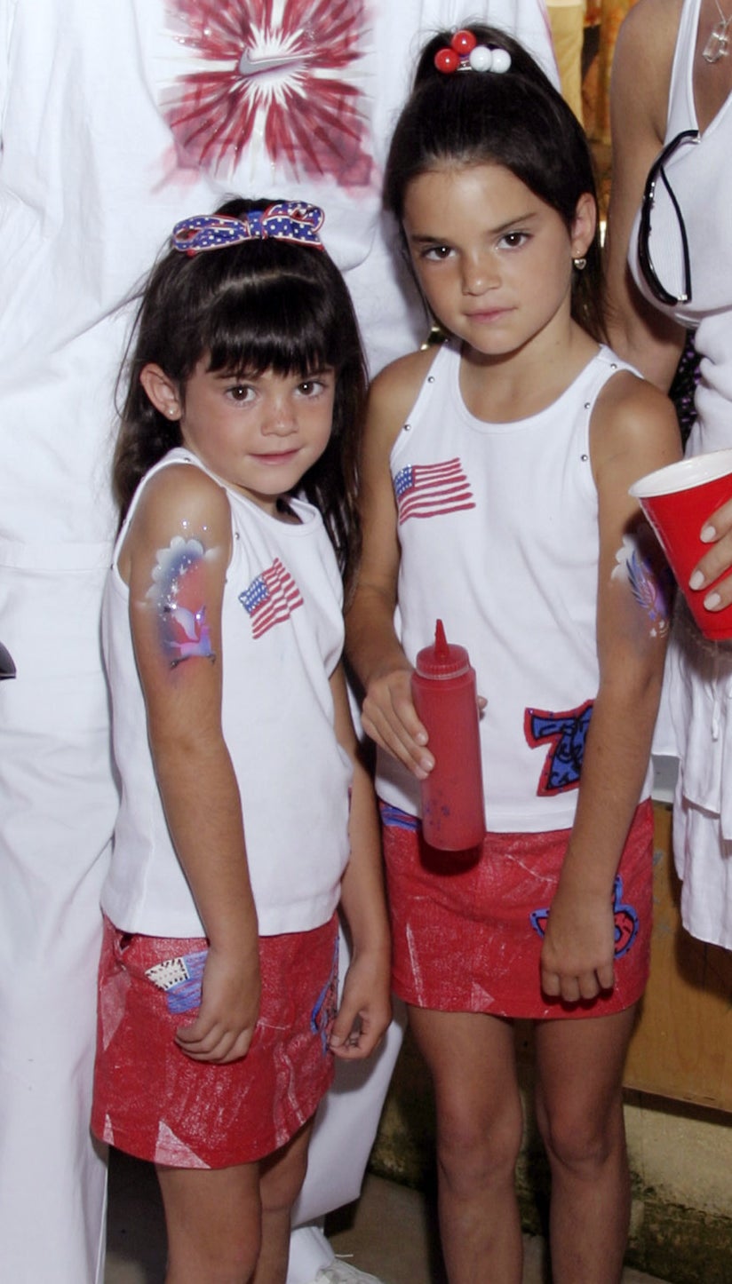 Young Kylie and Kendall Jenner