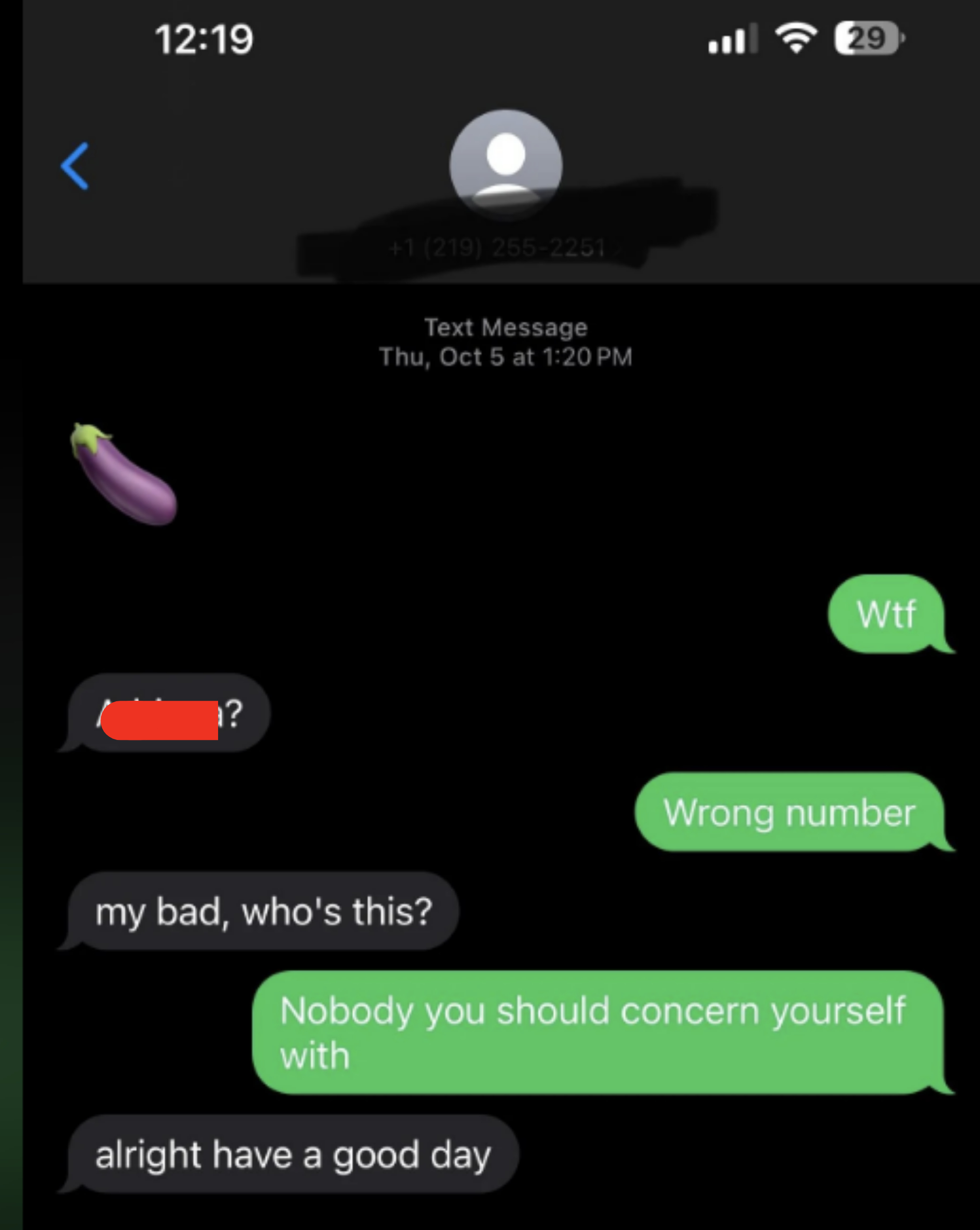 "alright have a good day"