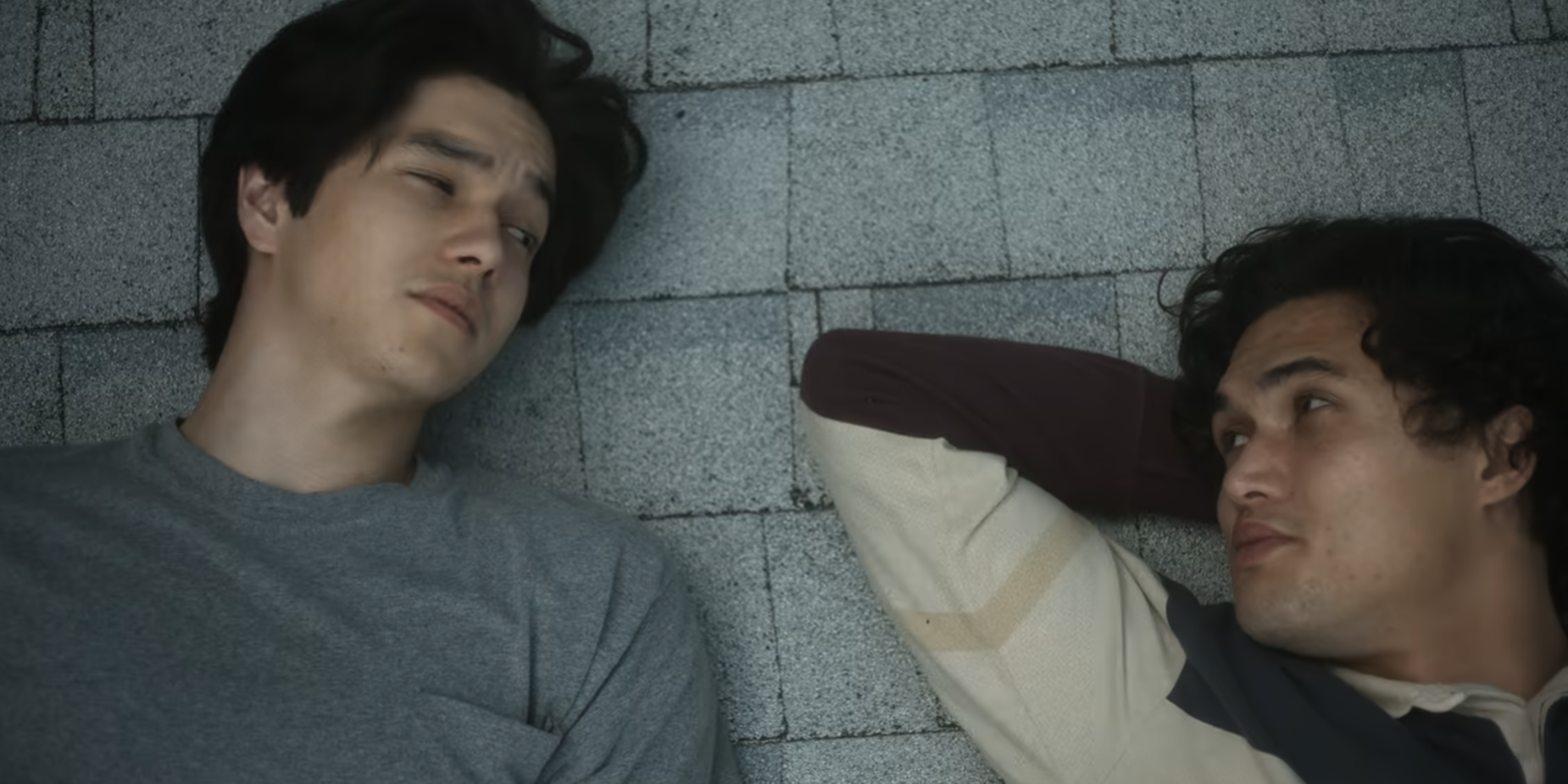 Joe and his son lying on the roof from &quot;May December&quot;
