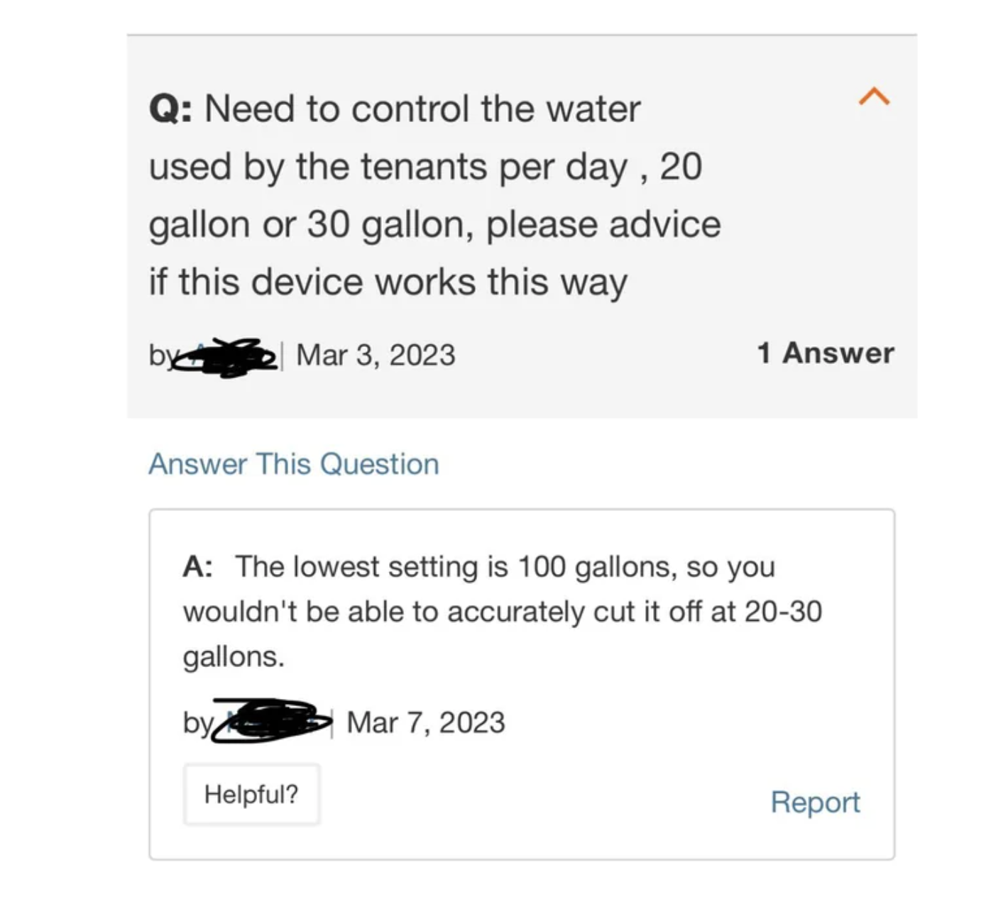 "Need to control the water…"