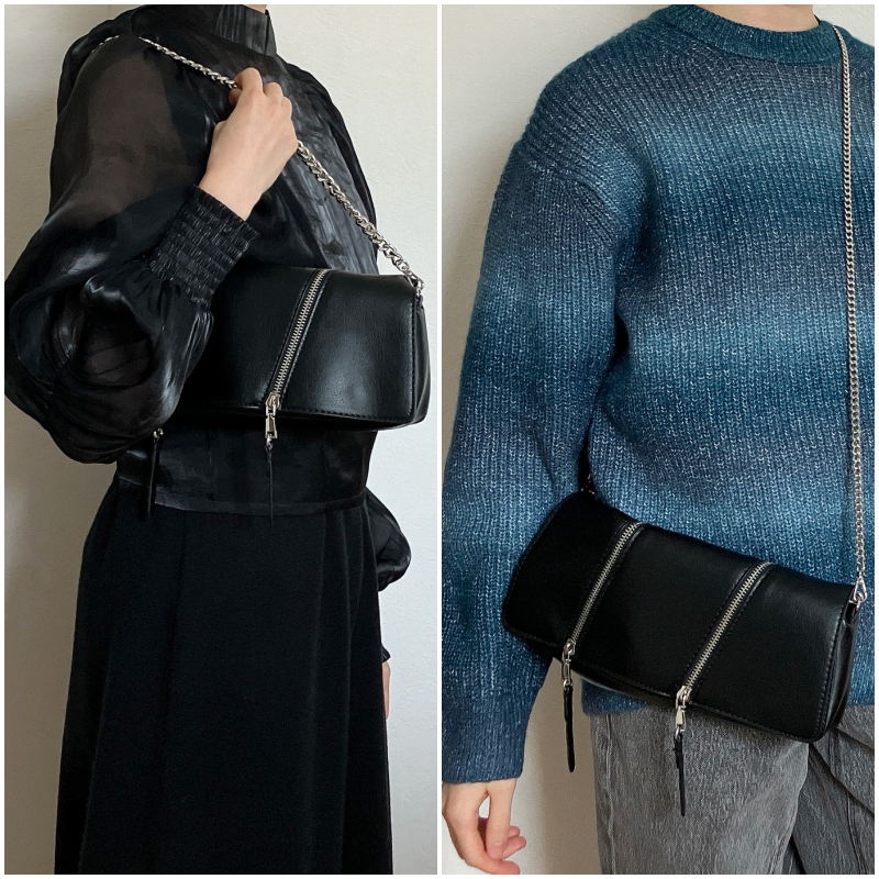 ZARA(ザラ)のおすすめバッグ「フラップ&ジッパー クロスボディバッグ」