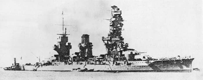 旧日本軍の戦艦「山城」