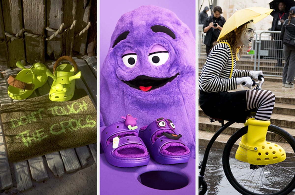IN THE MORNING WE'RE MAKING WAFFLES-SHREK CROCS- #sneaker