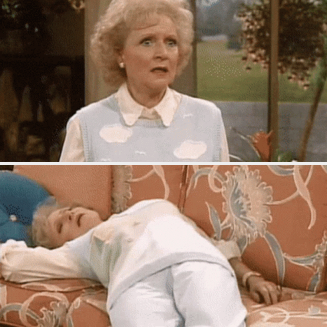 Betty White on &quot;The Golden Girls&quot; fainting
