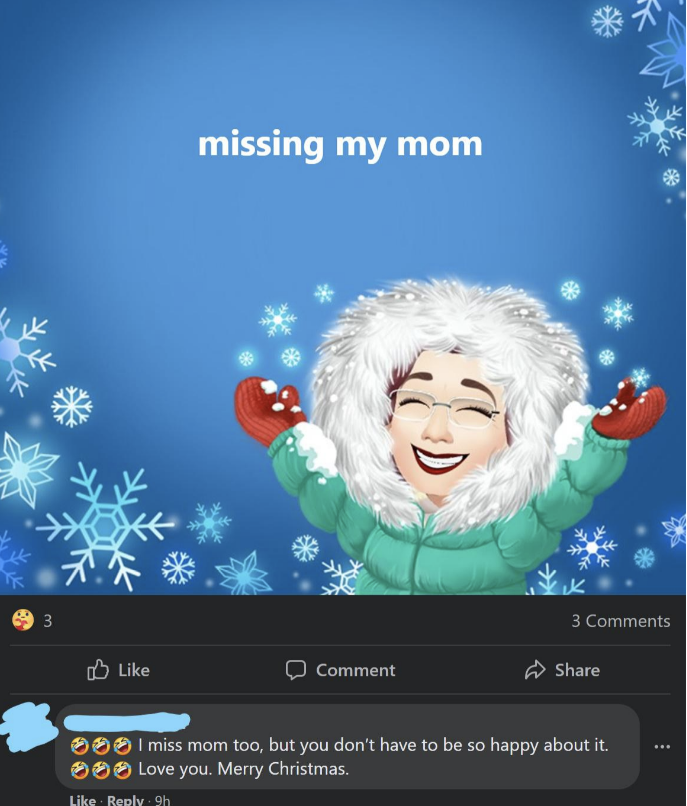 &quot;missing my mom&quot;