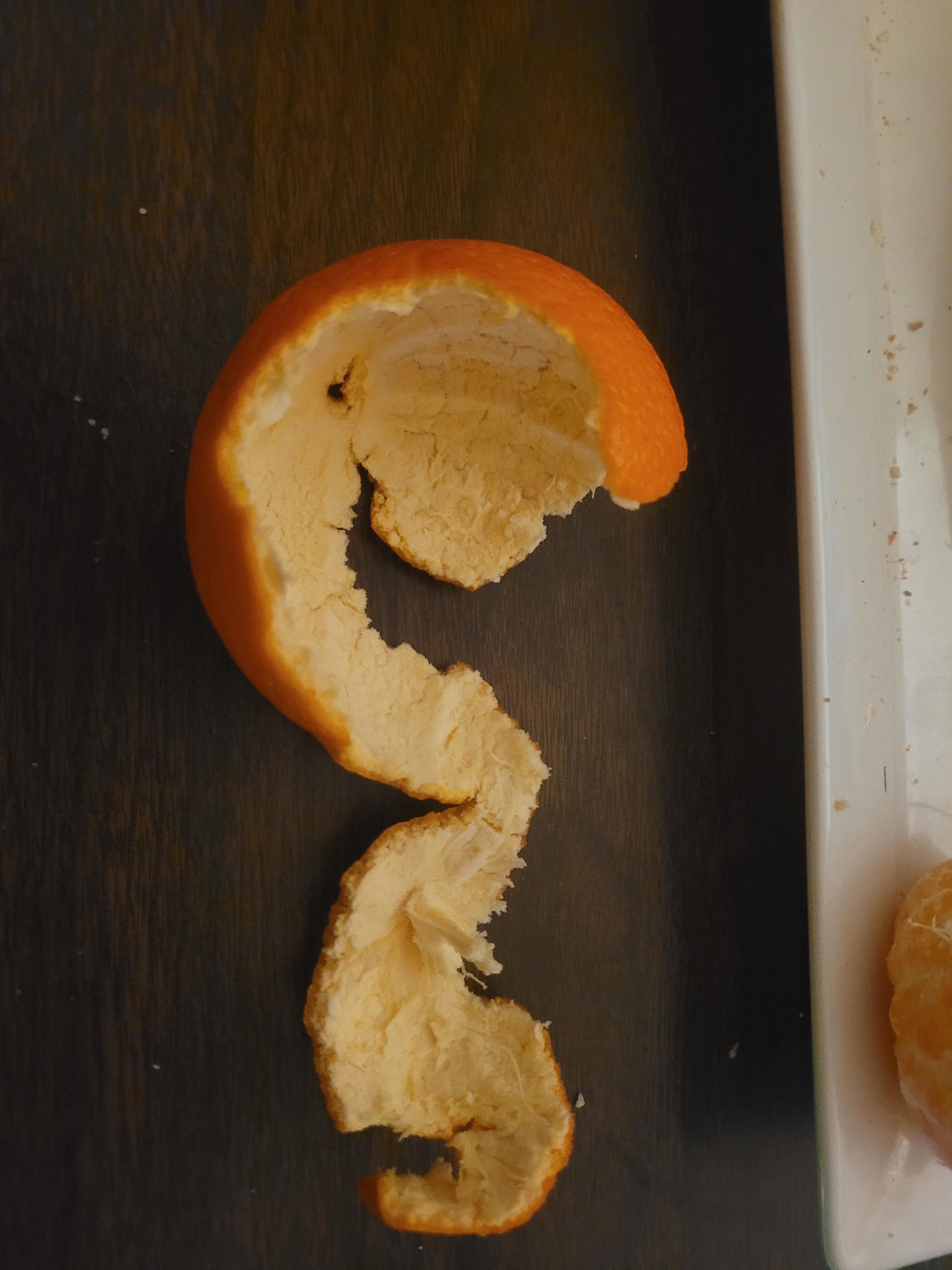 a tangerine peel