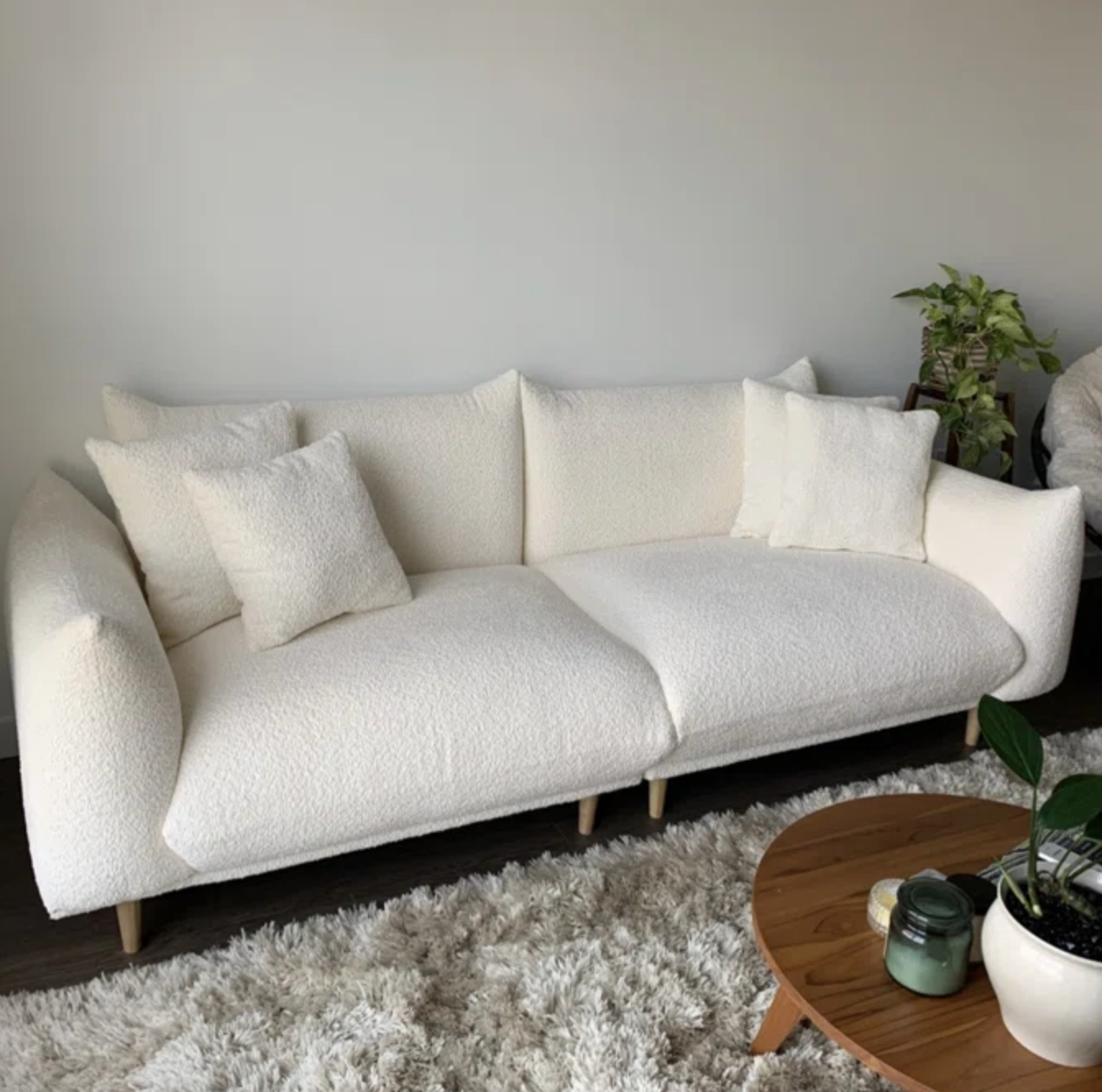 A white couch