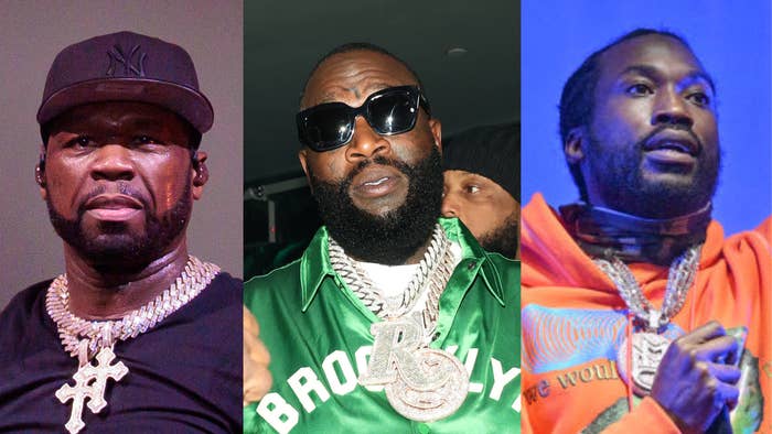 Rick Ross Responds to 50 Cent Trolling First-Week Numbers for Meek Mill ...