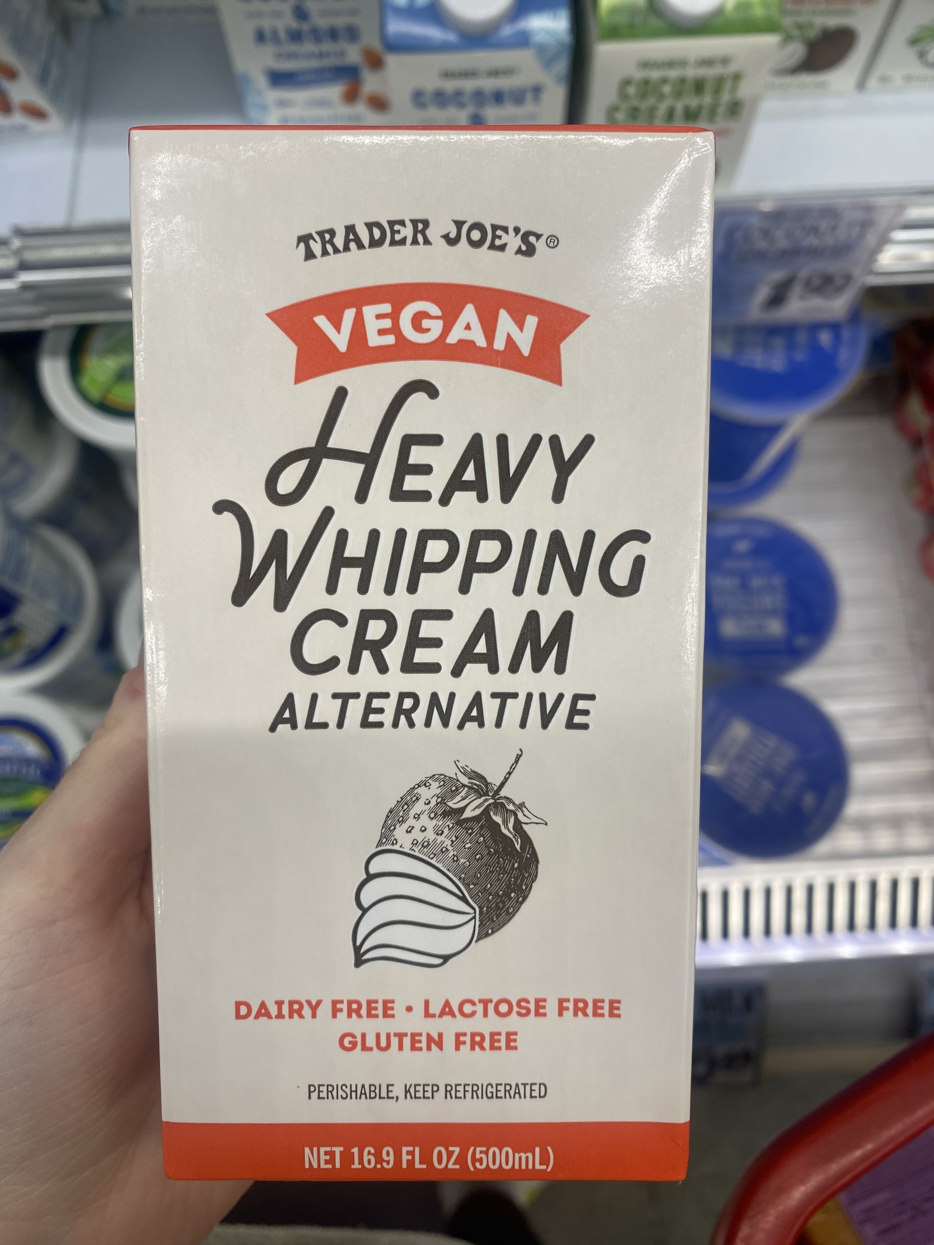 a box of vegan heavy whipping cream