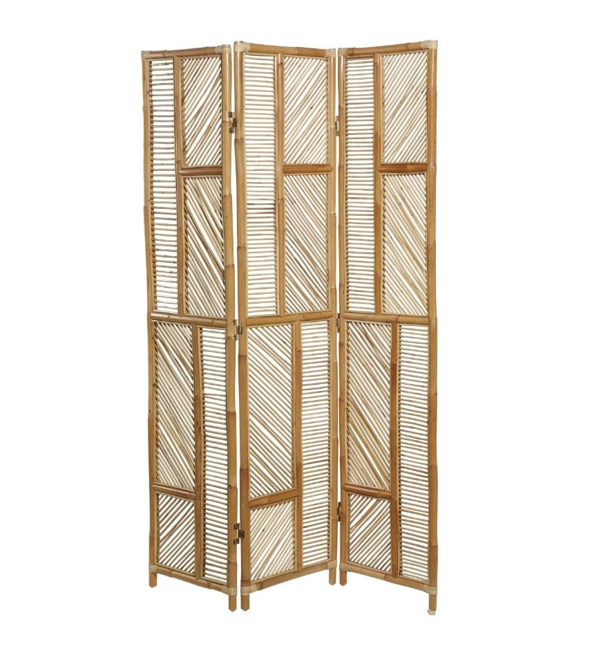 bamboo wooden standing room divider