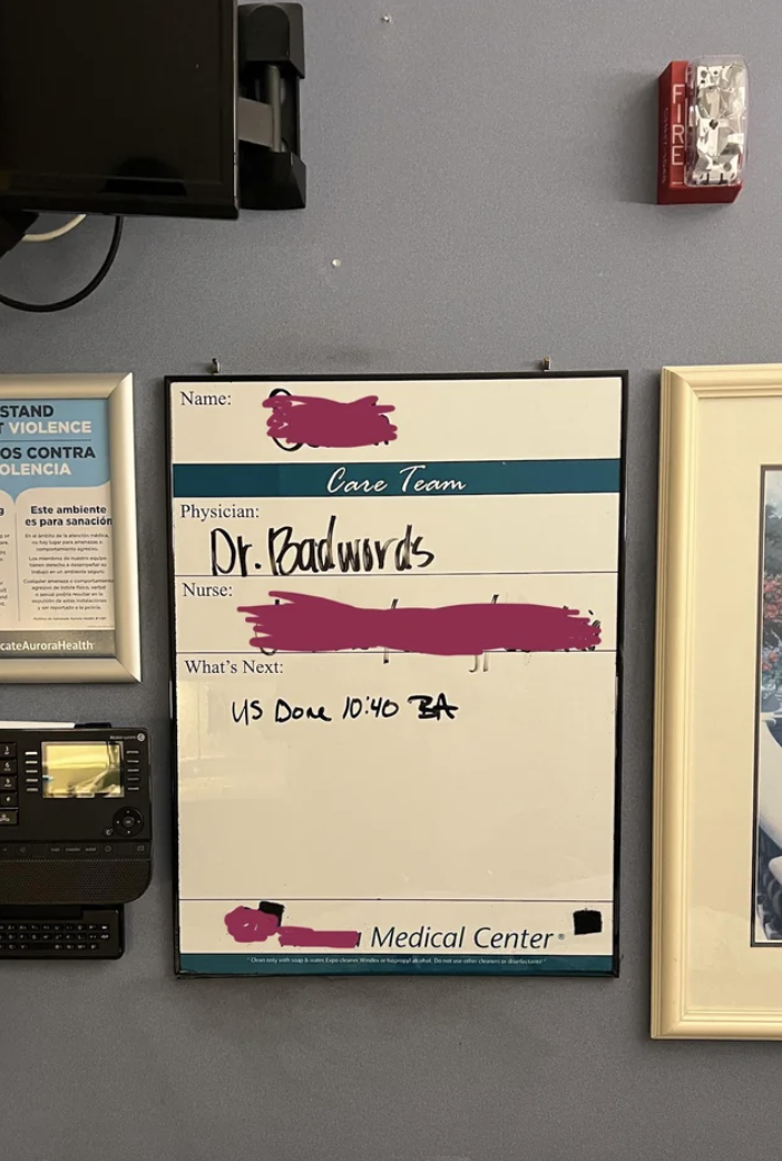 board says, dr. badwords