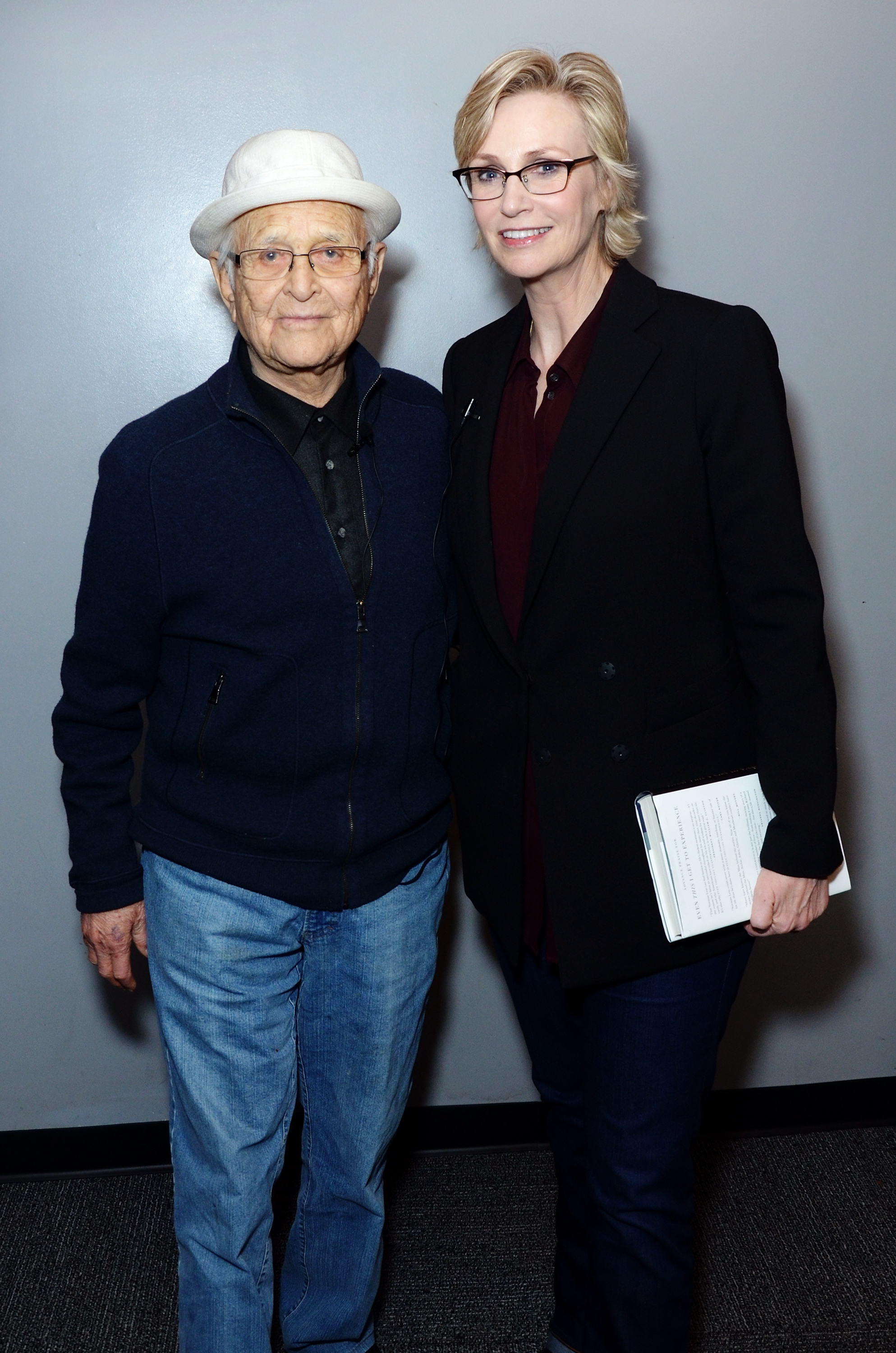 Norman Lear and Jane Lynch