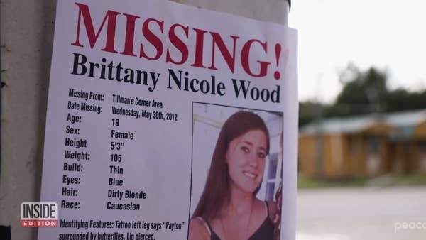 her missing person poster