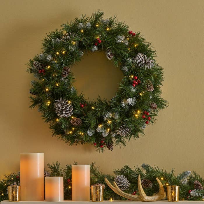 The wreath on a wall