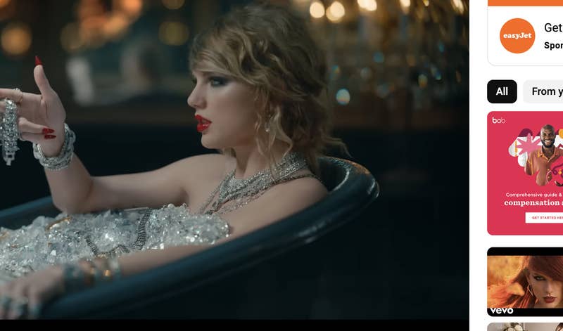Taylor taking a bejeweled bath