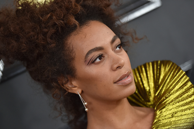 A closeup of Solange