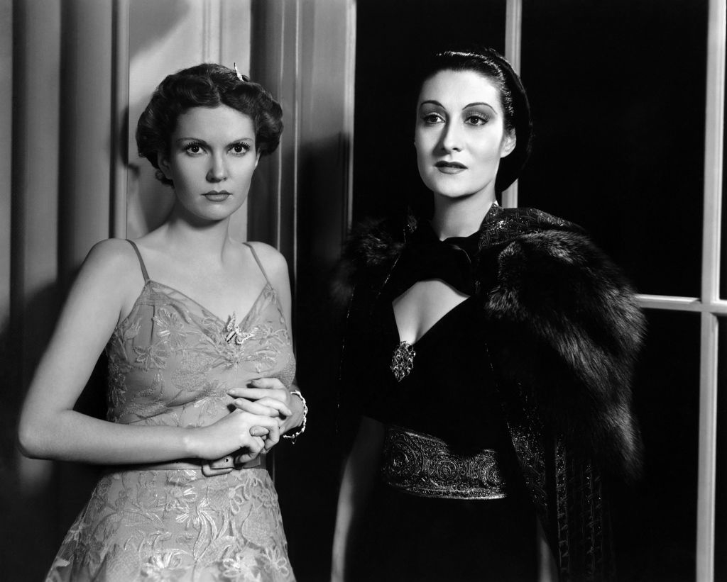 closeup of two women in the film