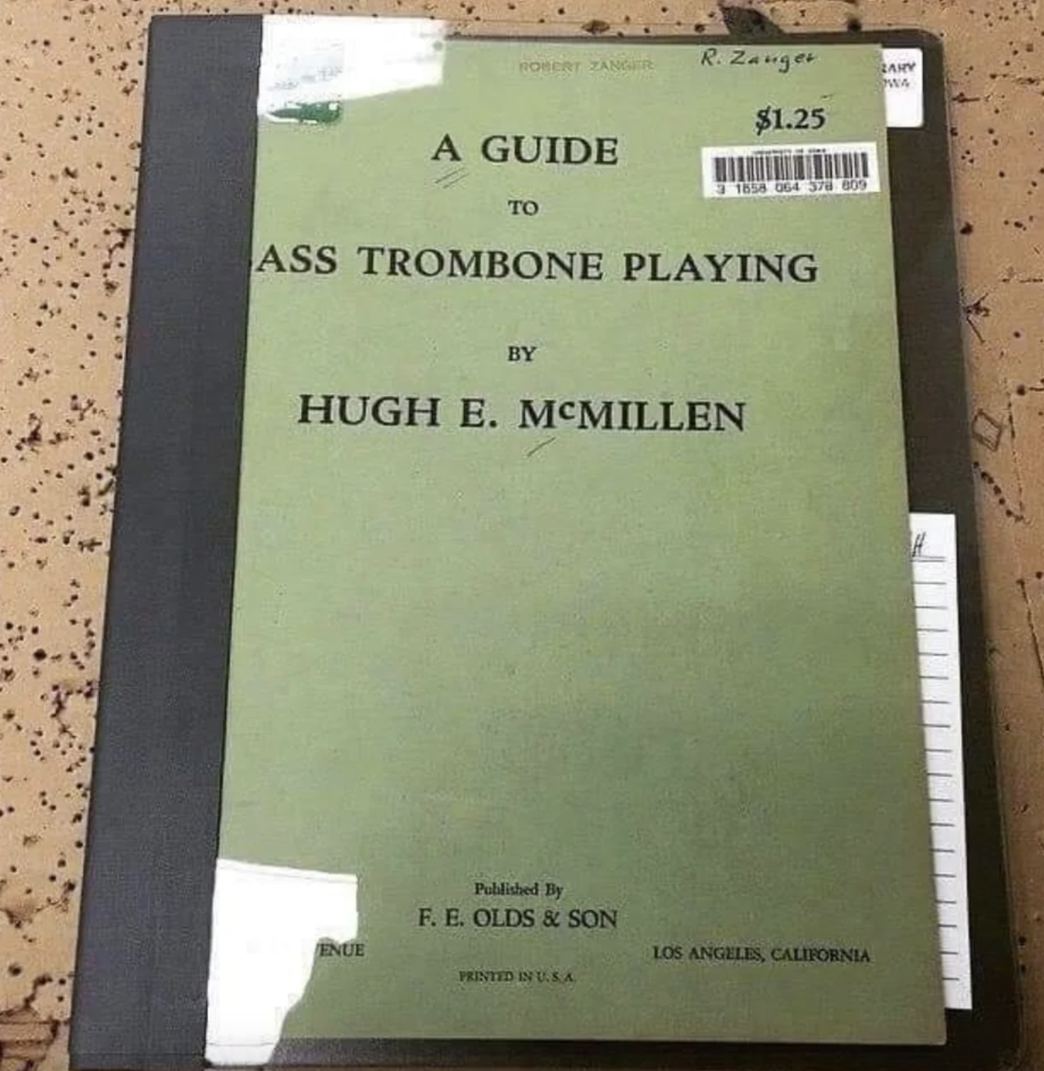 "A Guide to Ass Trombone Playing"