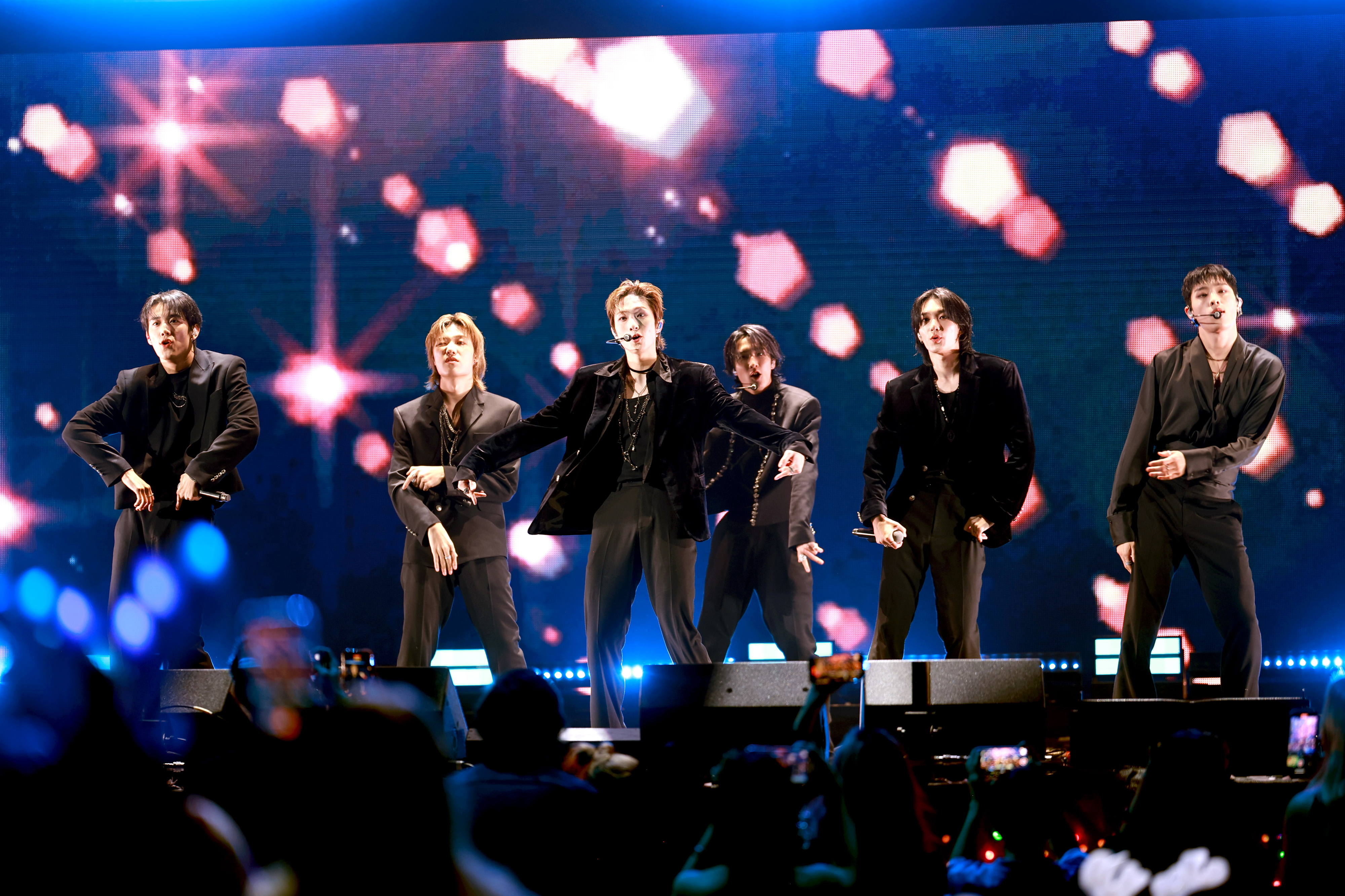 BTS performing on stage