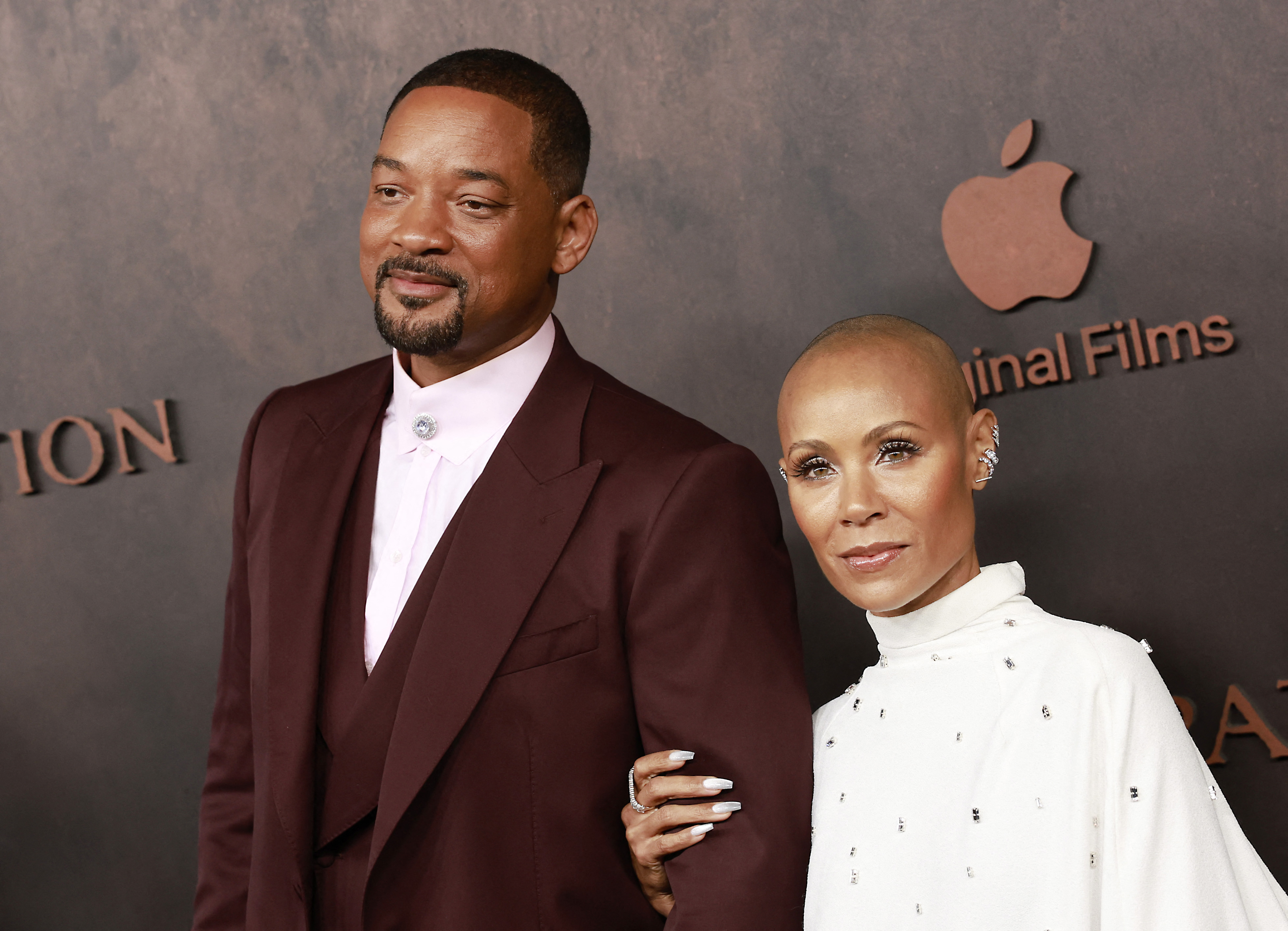 Will and Jada at a media event