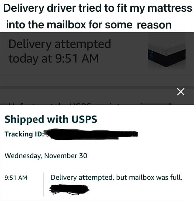 &quot;Delivery attempted, but mailbox was full.&quot;