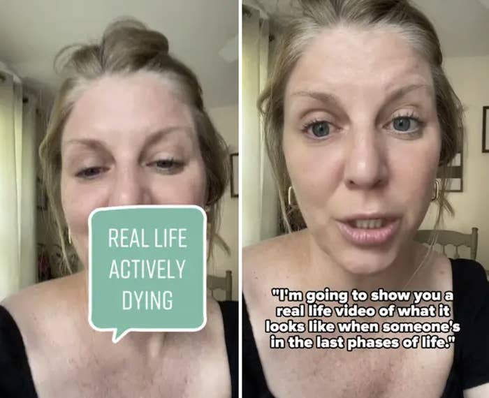 Hospice nurse Julie&#x27;s video where she shows what the last phases of life look like