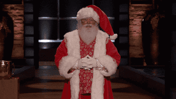 a gif of santa claus saying &quot;well hello&quot;